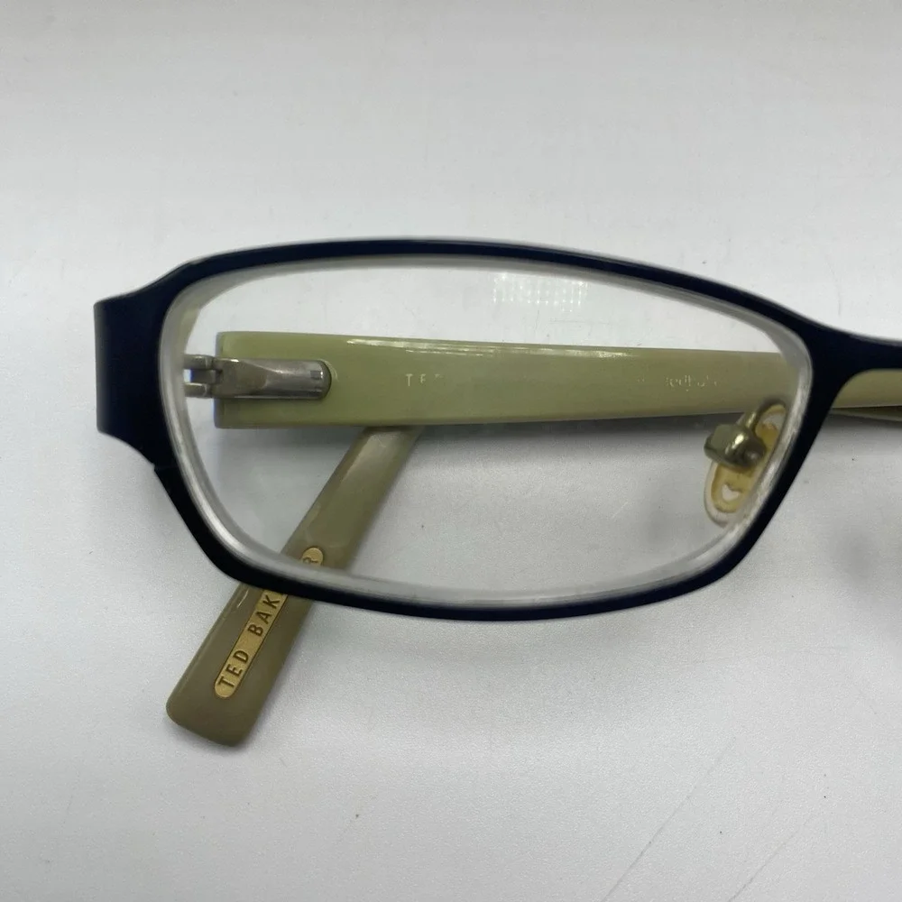 Ted Baker Eyeglasses FRAME ONLY Piroquette 49-16-135 Black Green 564